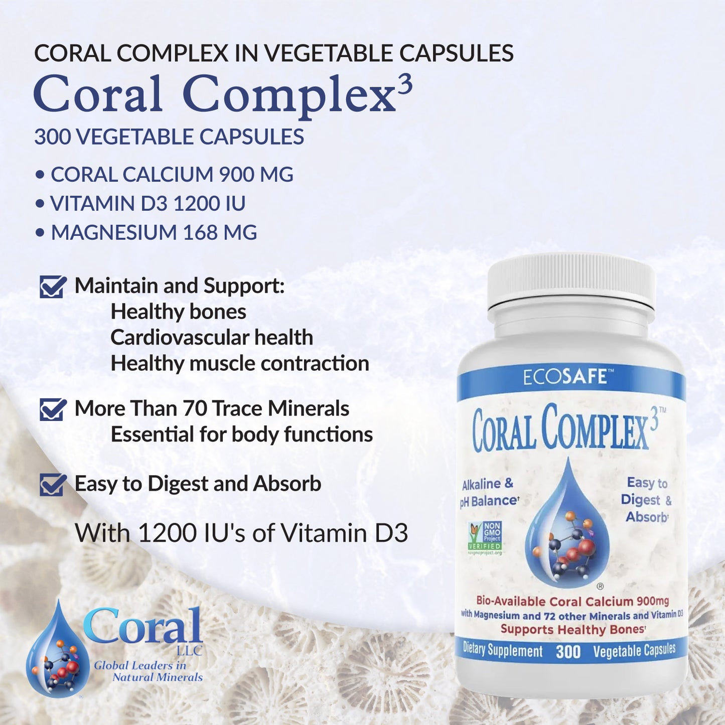 Coral Complex³ Natural Coral Calcium Supplement