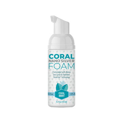 Coral Nano Silver Mint Fluoride Free Foaming Toothpaste - 125ml