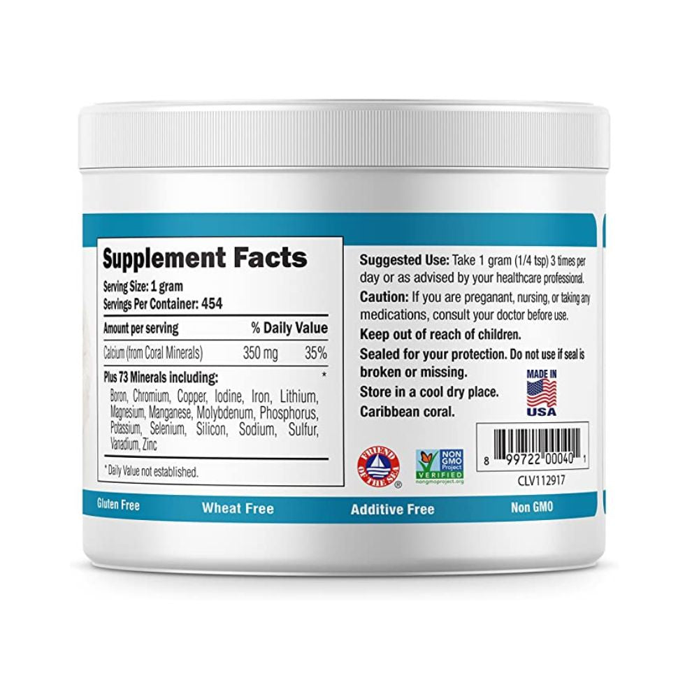Ecopure Pure Coral Calcium Powder (16 Ounces)